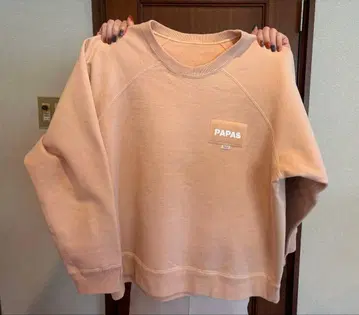 파파스 맨투맨 핑크 계열 L