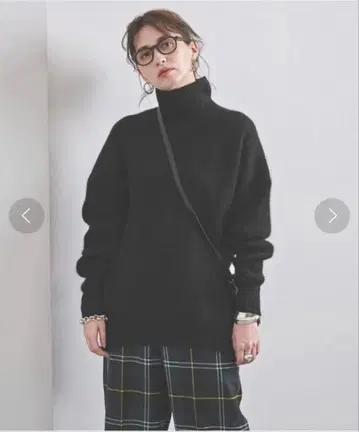 UNITED ARROWS 아제 빅 터틀넥 니트