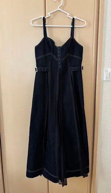 데님 원피스 점프 스커트