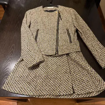 EPOCA 체크 무늬 트위드 셋업