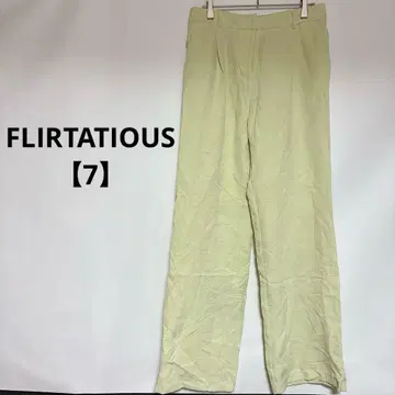 1점만 FLIRTATIOUS [ 7 ] 캐주얼 팬츠 옐로우 그린 봄 그린