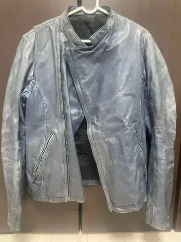 shellac 가죽 라이더 자켓