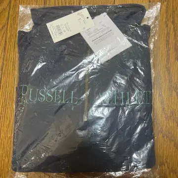 RUSSELL ATHLETICxMURUA 크롭 하프 지퍼 맨투맨