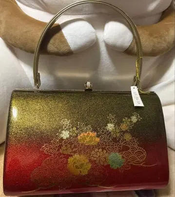 일본 의류용 백 꽃무늬 그라데이션