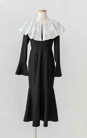 란다 벌룬 컬러 머메이드 원피스