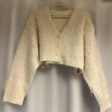 코코딜 아이보리 크롭 가디건