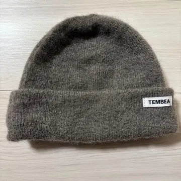 TEMBEA 니트 모자 비니 다크 베이지