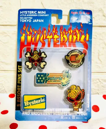 미개봉 히스테릭 미니 핀 배지 5개 세트 정품 히스그라
