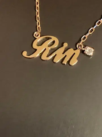 Rin 이름 각인 목걸이 k10