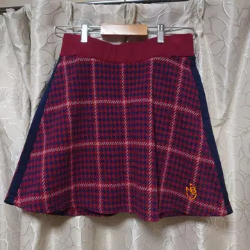 뉴발란스 여성용 골프 스커트 체크 무늬