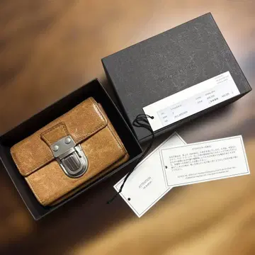 PATRICK STEPHAN 브라운 3단 폴더형 지갑