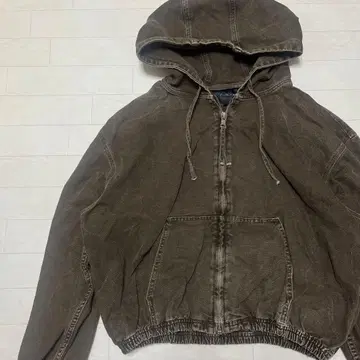 ZARA 데님 자켓 후드티 후드 풀 집업 빅 실루엣