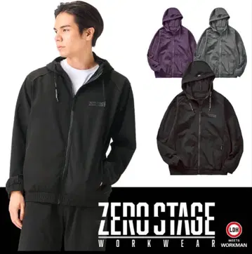 ZERO STAGE 워크맨 블랙 트리코 후드티 M 사이즈