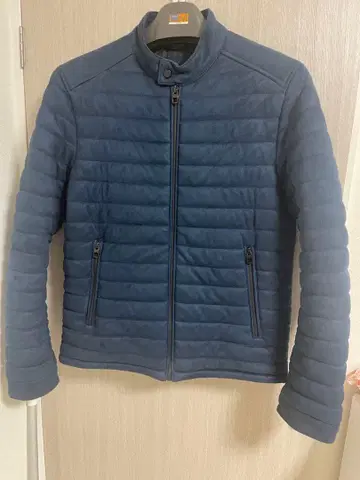 ZARA MAN 스웨이드풍 블루종 자켓 퀼팅