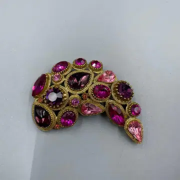 20 빈티지풍 핑크 브로치