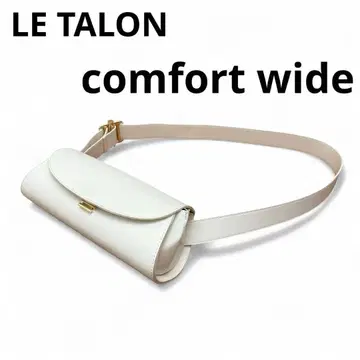 [ 컨디션 최상 ] LE TALON comfort wide 숄더백 화이트