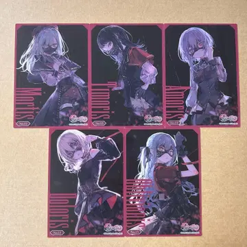 뱅드림 Ave mujica 카드 클리어 블랙 생일 5장 세트