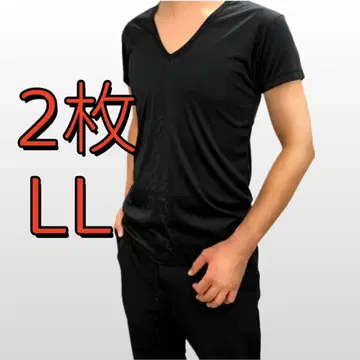 [2장 세트로 유익] 리라이브 남성용 반팔 이너 LL 쿨 속건성 블랙