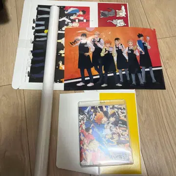 하이큐 Blu-ray 쓰레기장의 결전 특전 포스터 상자 클리어 파일