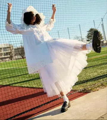 POPPY 레이스 후디 튜닉