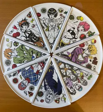 J상 피자 플레이트 제일복권 죠죠의 기묘한 모험 황금의 바람 5부