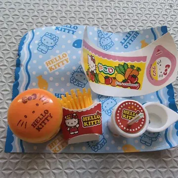 헬로키티 마을의 햄버거 가게 산리오 가챠 미니어처 리멘트