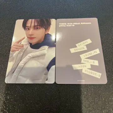 TWS 신유 play hard HMV 럭키 드로우 매장 트레이딩 카드