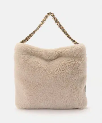 비올라돌로 에코 무스탕 엘모 보아 체인 숄더백