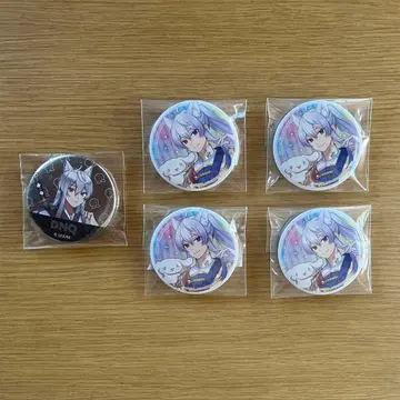 컬러풀 피치 돗누쿠 씨 캔 배지 5개 세트