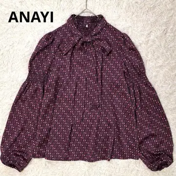 미사용급 24AW 완판템 ANAYI 발레 슈즈 PT 셔링 블라우스