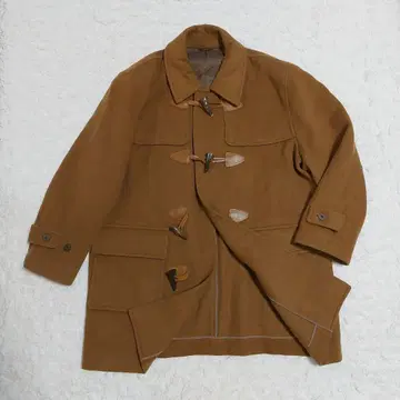 새상품급 캐시미어&울 빅 빈티지 더플 코트 브라운