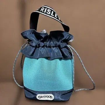 RISLEY 아웃도어 콜라보 나일론 메쉬 핸드백
