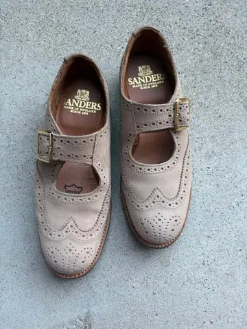 Sanders 베이지 멜리 제인 신발 4