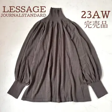 [ 23AW 완판템 ] 레사쥬 퍼프 슬리브 하이넥 풀오버