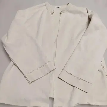 저널 스탠다드 컷오프 맨투맨 가디건 베이지