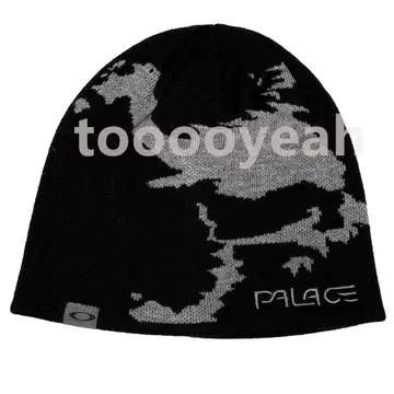 PALACE 니트 모자 블랙/그레이