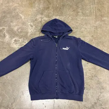 PUMA 네이비 집업 후드티