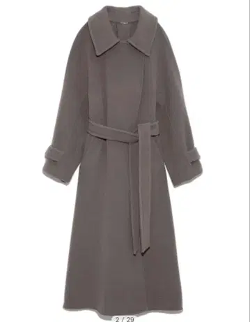 스나이델 스탠 칼라 리버 코트 SNIDEL 브라운