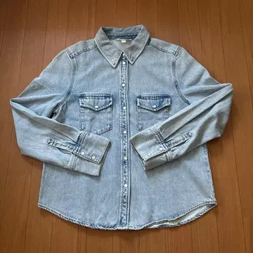 H&M 라이트 블루 데님 셔츠