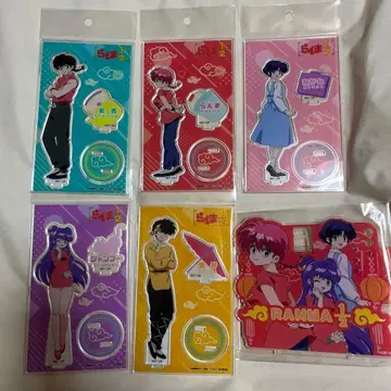 란마 1/2 아크릴 스탠드 6개 세트