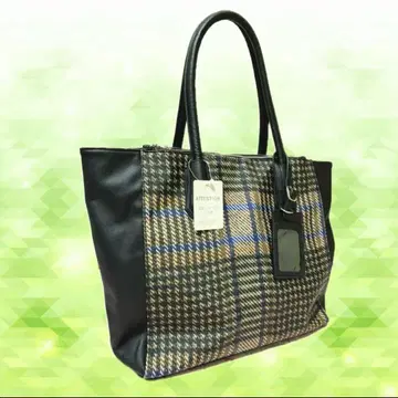 TAKEO KIKUCHI 체크 무늬 토트백