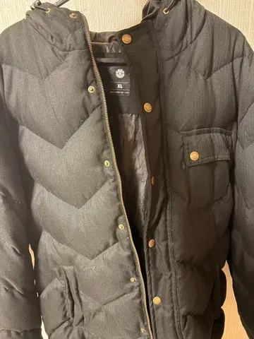 [파격] ELEMENT 블랙 다운 자켓 XL