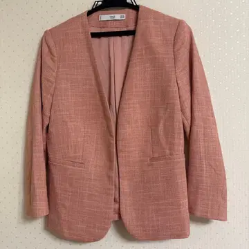 핑크 테일러드 자켓