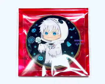 주술회전 고죠 사토루 말랑큐브 글리터 캔뱃지 할로윈