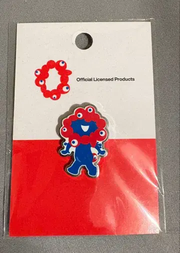 공식 라이선스 핀 배지 파랑 빨간색 캐릭터