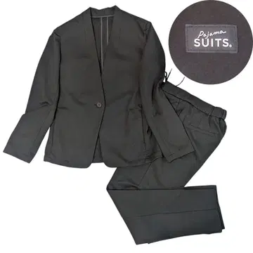 새상품급 아오키 PAJAMA SUITS 노카라 수트 셋업 세탁