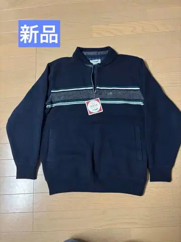 크로커다일 네이비 집업 스웨터 M 택 포함 새상품