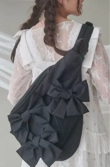 merry jenny 리본 원숄더백 블랙