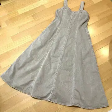 sugarspoon 데님 플레어 스커트 그레이 A라인