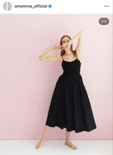 AMOMMA 발레리나 드레스 블랙